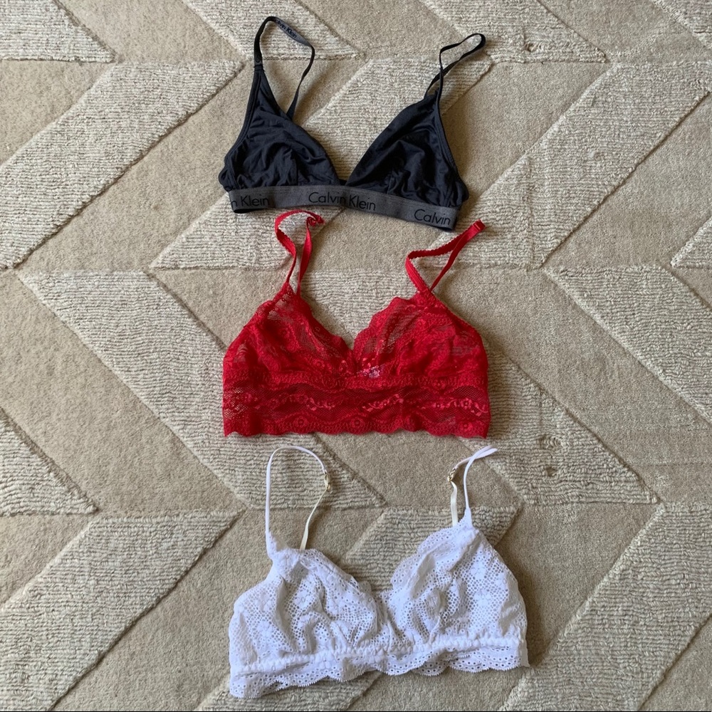Bralette bundle. Size S CK, Eberjey, bTempted
